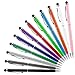 Stylus Pen, UROPHYLLA Stylus Pens for Touch Screens, 2 in 1 Capacitive Stylus Ballpoint Pen for iPad, Tablet, iPhone, Kindle, Samsung and Other Touch Screen Devices (Multicolor-12 Pack)