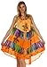 Sakkas 101RC Palm Tree Tie Dye Caftan Dress / Cover Up - Orange - One Size