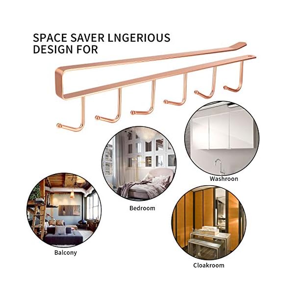 Tea-Cup-Mug-Trees-Hooks-Holder-Under-Cabinet-Hanger-Rack-Cupboard-Organizers-Hanging-Shelf-Kitchen-Storage-Organisation-for-Home-Hooks Xiaheipi Tea Cup Mug Trees Hooks Holder, Under Cabinet Hanger Rack, Cupboard Organizers Hanging Shelf, Kitchen Storage…