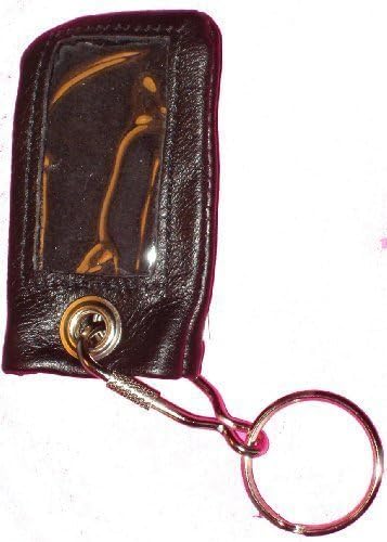 Supple Leather Remote Cover Case w Key-Ring Often a Good Fit for Acura, GM, Honda, Corvette, Volvo (BLACK)