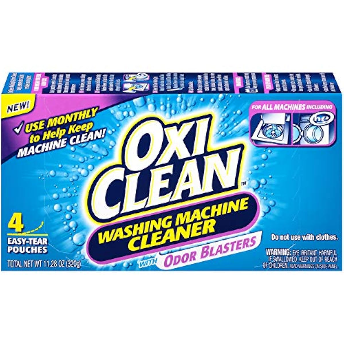 OxiClean Washing Machine Cleaner with Odor Blasters, 4 Count eBay