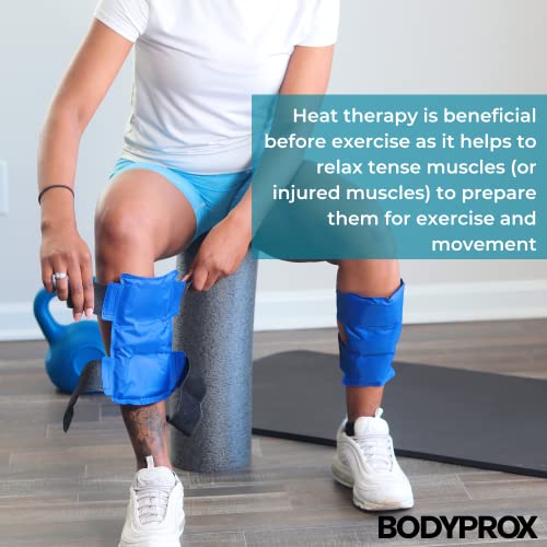 Bodyprox Shin Splint Ice Pack 2 Pack Reusable Shin Cold and Hot Wrap