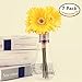 S.Ena, 1 Branch 1 Head Artificial Silk Fake Flowers Gerbera Daisy Wedding Floral Home Decor Bouquet Birthday Party DIY, Pack of 7 (Yellow)