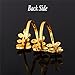 U7 Jewelry Clear CZ 18K Gold Plated Statement Leaf Long Ring