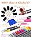 Ohuhu 19 Pack Dry Erase Markers Liquid Chalk Markers Pens with Erasable Ink and Reversible Tips, BONUS 40 Chalkboard Labels