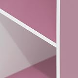 Furinno LUDER 3-Cube Bookshelf White Pink 30.5x80x23.6 cm view 8