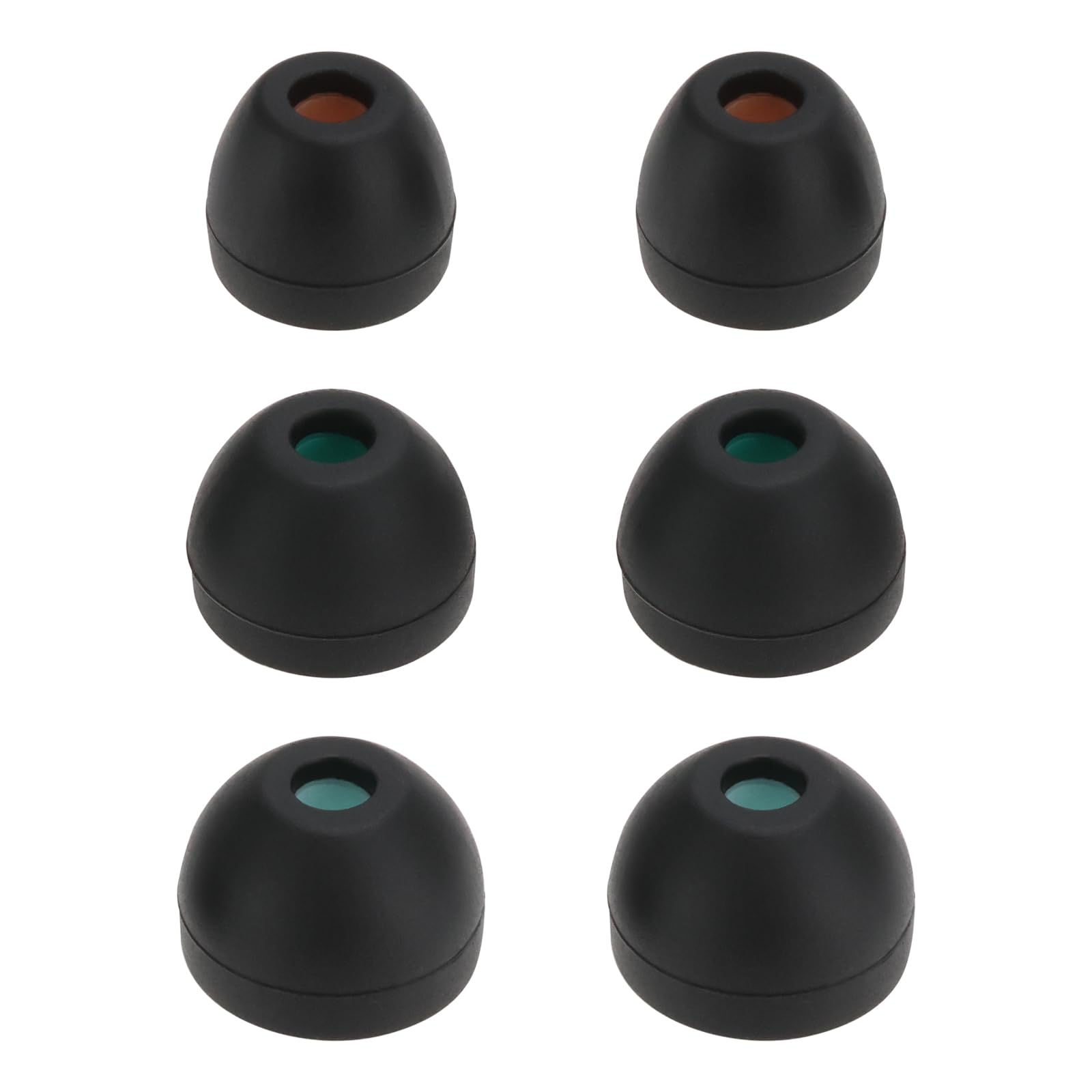The Lord of the Tools 6 Pairs Soft Silicone Earbuds Compatible with Sony WI-XB400 WF-C500 Replacement Ear Tips In-ear Soft Plugs Black (2 Pairs Each S/M/L)