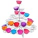 Resulzon 4-Tier Cupcake Stand -Stainless Steel Dessert Tree Tower Display for Christmas, Weddings, Birthday Parties, Weddings, Cady Bar and Events