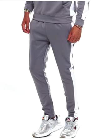 Rebel Minds Track Pants Grey White at 