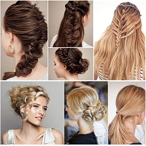 Hair Styling Set Kit, 20PCS Hair Styling Kit For Women Topsy Tail Hair Tools Haircut Clamp Women Girls Hair Bun Clip Maker Pads Hairpins Roller Braid Twist Sponge Hair Accessories for Hair Styles - Thumbnail 6