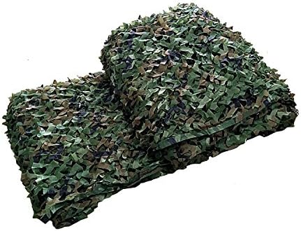 BESTHUNTINER Woodland Camo Netting, Camouflage Net for Camping, Military, Hunting, Shooting, 210D Polyester Oxford Fabric, Army Green Camo Color, 10ft x 20ft.