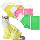 3 Pieces Cat Bathing Bag Breathable Cat Shower Net