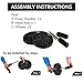 REEHUT Ab Wheels, Abs Roller Wheel for Core Exercise with Dual Wheels and Comfy Foam Handles - Easy Assembly, Great for Abdominal Workout with Knee Pad (Black)
