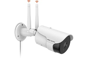 [3.0MP&Two Way Audio] Outdoor Security Camera, 3.0MP IP Bullet Waterproof Wireless Surveillance Camera, WiFi Cameras with Two