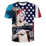 FaPlus Fashion Men's Short sleeve T-Shirt Landscapes 3D Print