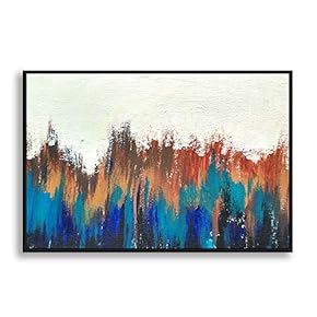 Framed Canvas Wall Art for Living Room, Bedroom Abstract Impression Canvas Prints for Home Decoration Ready to Hanging - 16x24 inches