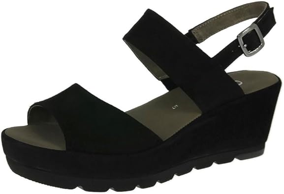 gabor black sandals