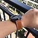 LDFAS Compatible for Fossil Q Band, 22mm Genuine Leather Quick Release Strap Compatible for Fossil Q Marshal, Wander, Founder Gen 2 / Q Explorist Gen 3 / Q Explorist HR Gen 4, Grant, Commuter, Brown