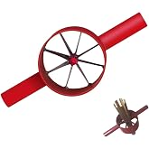 DSBGKJI Bamboo Splitter 8 Cut, Steel Bamboo Splitting Tool Suitable for Bamboo Diameter Up to 5 inch, Manual Fast Dividing Bamboo Into 8 Pieces, Upgrade Blade Lengthened Handle for Efficient Cutting