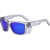BEASVFE UV400 Polarized Safety Sunglasses – ANSI Z87.1 Certified, 100% UV Protection, Anti-Glare, Impact Resistant
