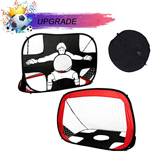 Portzon Foldable Pop Up Soccer Goal Backyard Football Training