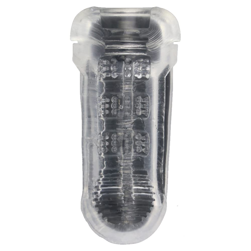 Sh! Male Masturbator Toy | Tight Male Masturbator Made from Clear TPR - Thermoplastic Rubber | Clear Design | Unlimited Use Easy Clean Technology