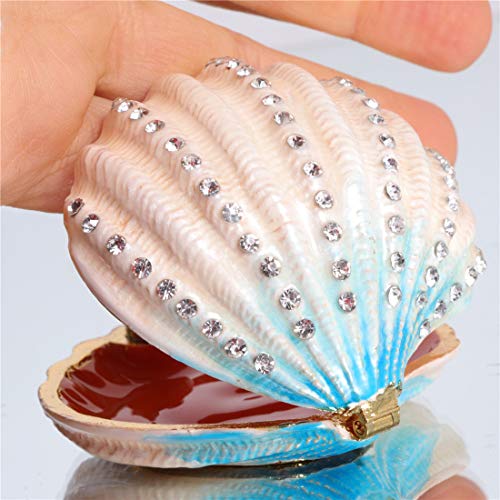 Waltz&F Seashell Ring Holder Trinket Box Beachfront Decor