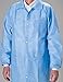 MediChoice Laboratory Coats, Premium, Disposable, Anti-Static, Three-Pocket, Knit Cuff, 5-Snap, Spunbond Meltblown, XXXL, Blue (Case of 25)