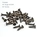 HOVEOX 20 Pcs Bronze Single Hooks Coat Wall Mounted Single Hooks Hangers No Scratch Robe Hooks Equipped with 40 Pcs Screws & a Free Screwdriver for Bath Kitchen Garage Heavy Duty, Vintage