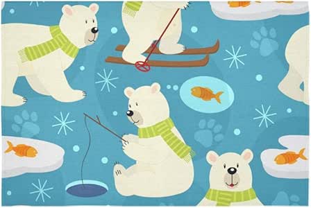 N\A Ventana Colgante de Pared Oso Polar Deporte dinámico El Tapiz Tapiz