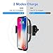 Wireless Car Charger, Baseus Gravity Car Charger Mount Air Vent Phone Holder, 10W for Samsung Galaxy S8, S7/S7 Edge, Note 8 and 5W for Standard Charge for iPhone X, 8/8P & QI-Certified Devices (Black)