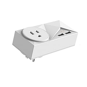 Wi-Fi Plugs for Alexa, 16A Smart Outlet with 2 USB Ports, Work with Alexa Echo,Google Home, SmartThings for Voice Control/Remote Control, Timer Plug, 2.4GHz