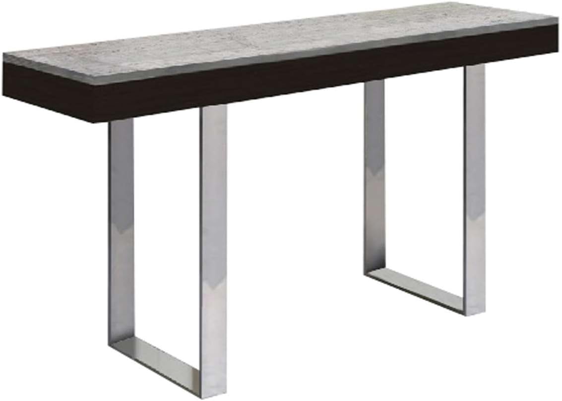 Casabianca Furniture GLACIER Wenge Veneer/Gray Marble Console Table by Casabianca Home,