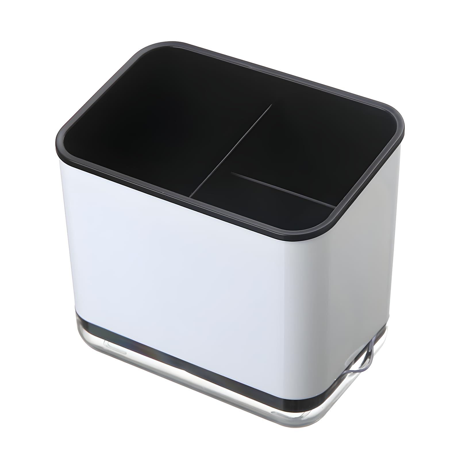 JAMAKALA Cutlery Drainer for Sink, Kitchen Utensil Holder and Compartment Organiser (Black)