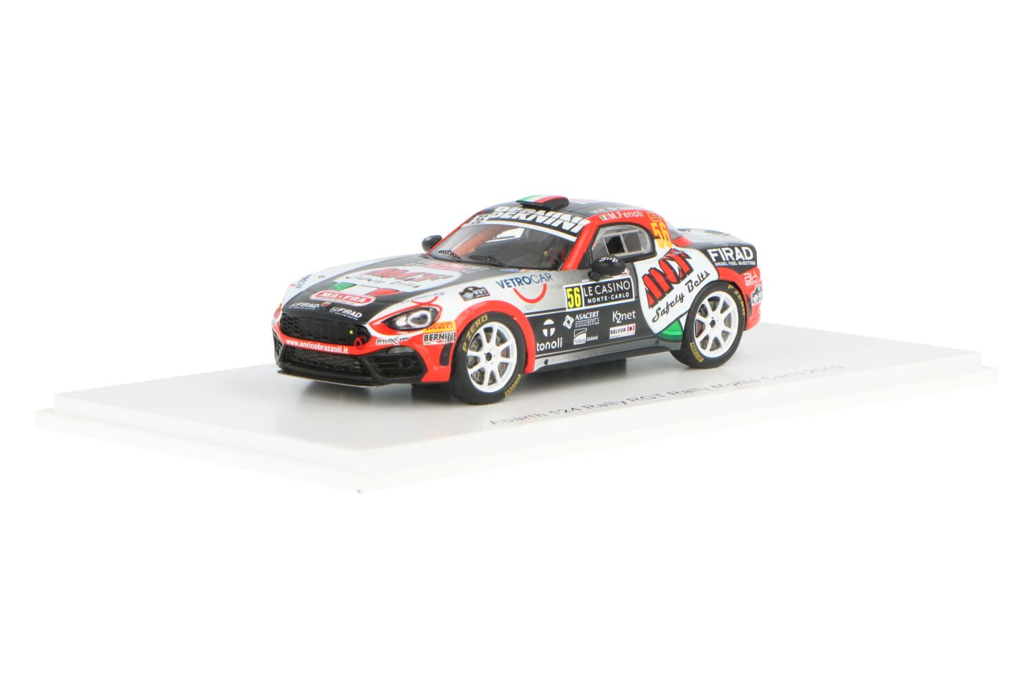 Spark S5988 Collectible Miniature Car, White/Black/Red