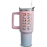 qoepfnsh Speech Therapy Tumbler with Handle SLP Travel Coffee Mug Cups Speech Language Pathology Tumblers with Lid and Straw Stainless Steel Insulated Speech Pathologist Therapist Gifts for Women