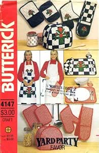 Amazon.com: Butterick 4147 Sewing Pattern Kitchen ...