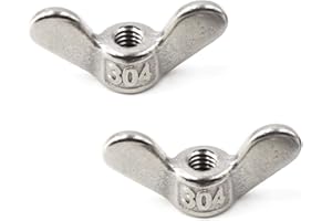 304 Stainless Steel Wing Nut Set M20 Butterfly Nut Hand Twist Fasteners Hardware 2PCS