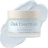 Oak Essentials Refining Mask | Whipped Face Mask with Blue Tansy to Help Visibly Reduce Pores, Balance Oil, and Refine Skin Texture, 1.4 Oz