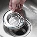 4PCS Kitchen Sink Strainer, Sink Drain Screen -Stainless Steel, Large Wide Rim 4.5 Diameter