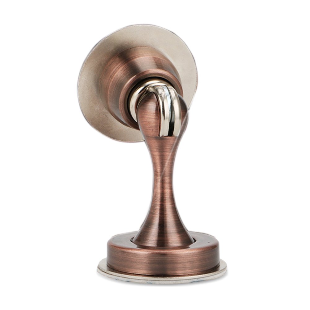 SANSUM Magnetic Door Stop Stainless Steel Door Stopper Bumper, 3M Double-Sided Adhesive Tape Doorstop Door Suction Holder No Need to Drill/Drill 2 in 1