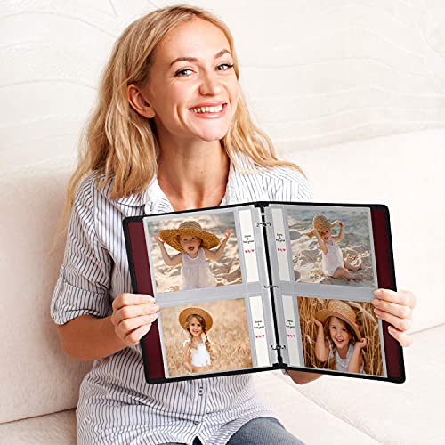 Dunwell 3Ring Binder with 5x7 Photo Pages (Ruby) Photo Album