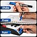 Paint Markers by Artistic Delta - Set of 12 Medium Point Oil-based Art Pens - Assorted Quick-Dry Opaque Colors with Matte Finish - Durable Case - For Use on Glass, Rock, Wood, Ceramic, Plastic, Metal