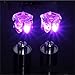 Likorlove - 3 Pairs LED Earrings Studs Light Up Flashing Earrings for Halloween,Christmas,Party Favors (Purple+Green/Blue+Colorful)