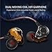 in-Ear Game Headphones/Earbuds, Wired Earphone w/Mic Ear Tips Case, HiFi Bass Stereo Ultra Clear Sound, Ergonomic Comfort-Fit Resin Design, Waterproof Noise Cancelling Headsets for Workout Running