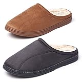 KushyShoo Men's Indoor Outdoor Cozy Clog Slippers