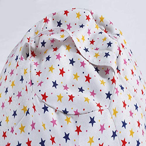 Extra Large Bean Bag Covers Only White Stars Stuffed Animal Storage