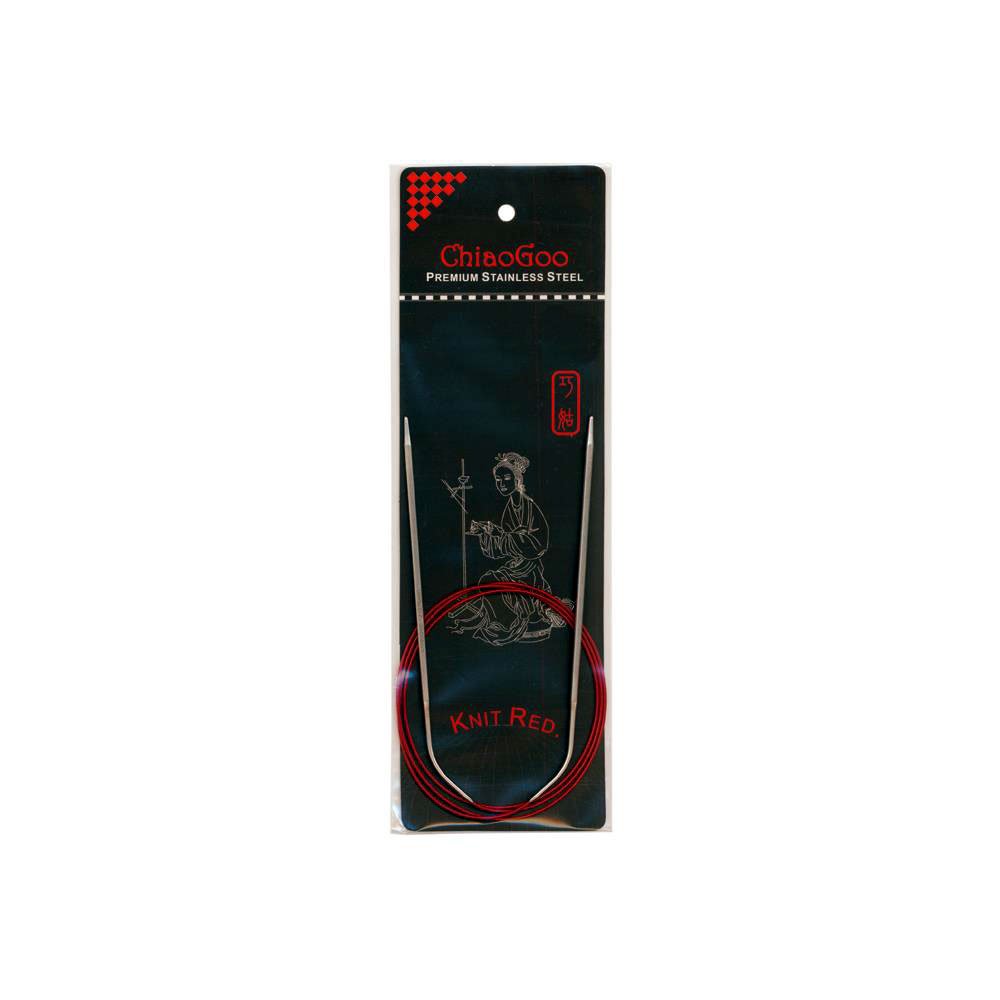 ChiaoGoo Knit RED Circular Needle 100cm 2.75mm - 1pc
