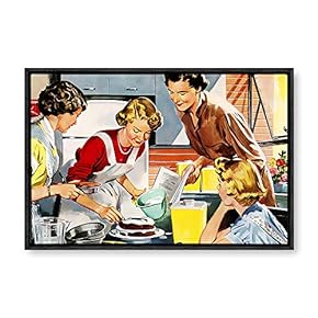 Framed Canvas Wall Art for Living Room, Bedroom Classical Theme Canvas Prints for Home Decoration Ready to Hang - 16x24 inches