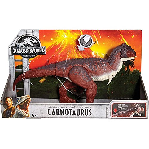 Jurassic world action attack carnotaurus figure
